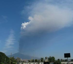 Etna erupting