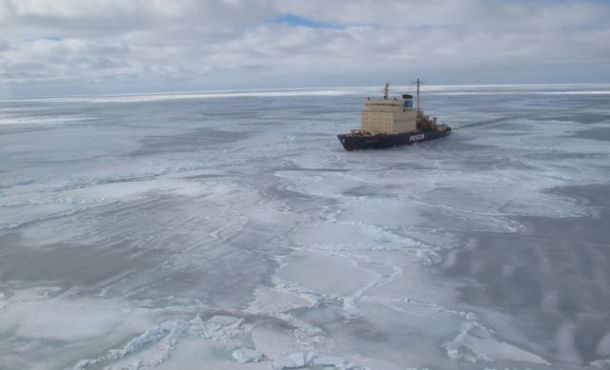 Kapitan Khlebnikov in the Ross Sea pack ice