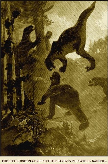 Illustration from Doyle's 'The Lost World', the Strand Magazine, 1912.
