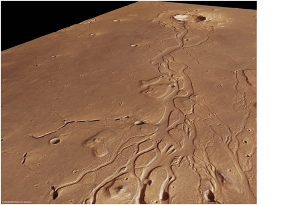 Martian channels. © ESA/DLR/FU Berlin (G.Neukum)