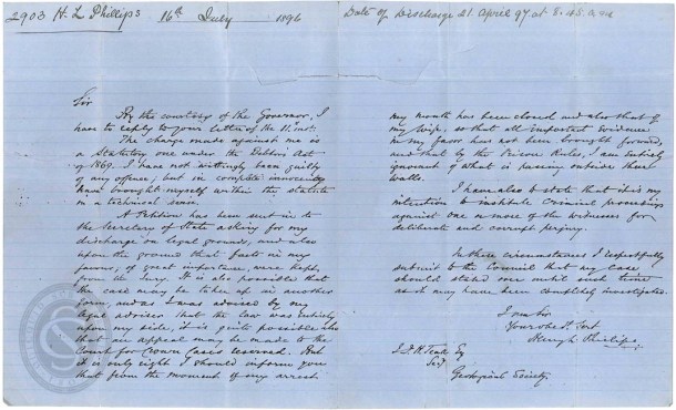 Pentonville letter recto