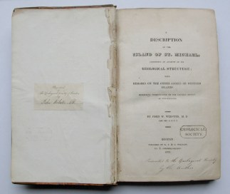 Copy of Webster’s book, donated in 1822 and still held by the Library.