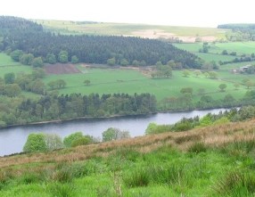 The Dale Dyke Reservoir today, having been rebuild in 1875.