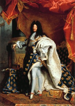 Louis XIV of France as painted by Hyacinthe Rigaud in 1701