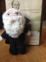 Darwin peruses his biography.