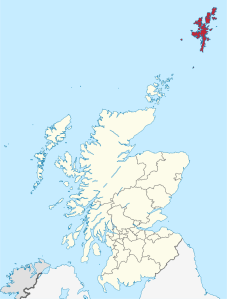 Shetland map