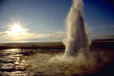 Strokkur geyser, Iceland (Wikipedia)