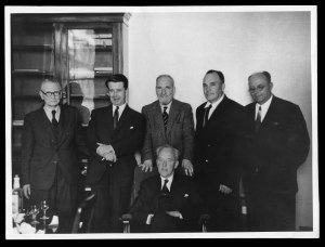 The Soviet delegation at the Geological Society, September 1957